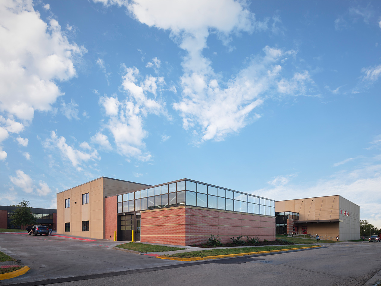 Exterior view of a Lisbon Community School District facility reflecting a modern, welcoming campus identity.