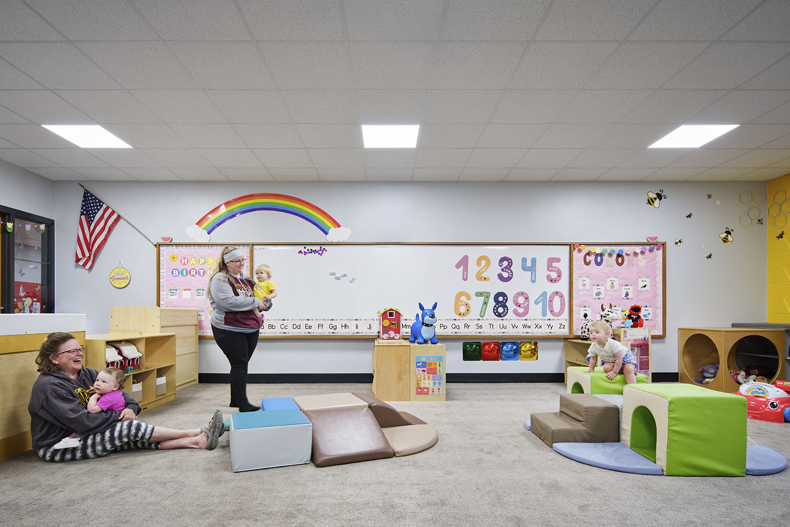Collaborative early learning classroom at the Riceville Daycare Addition